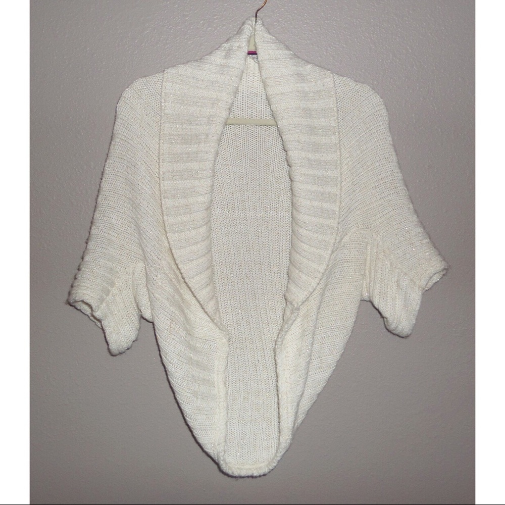 Say What? Short Sleeve Cardigan Sweater